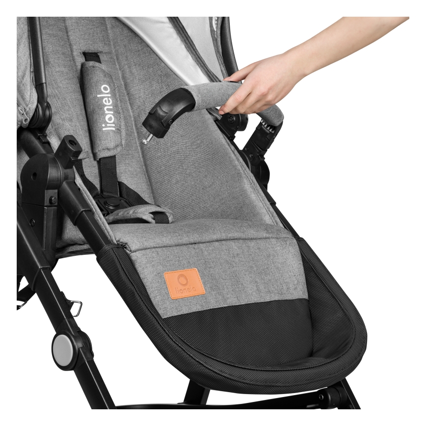 Lionelo - Kombineret klapvogn 3-i-1 BIANKA Grey Stone