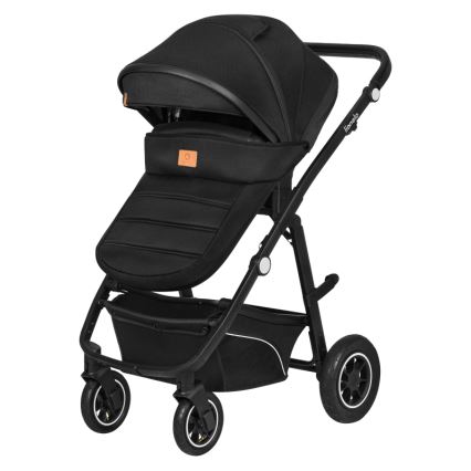 Lionelo - Kombineret klapvogn 3-i-1 BIANKA Sort Onyx
