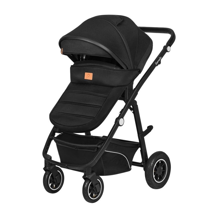 Lionelo - Kombineret klapvogn 3-i-1 BIANKA Sort Onyx