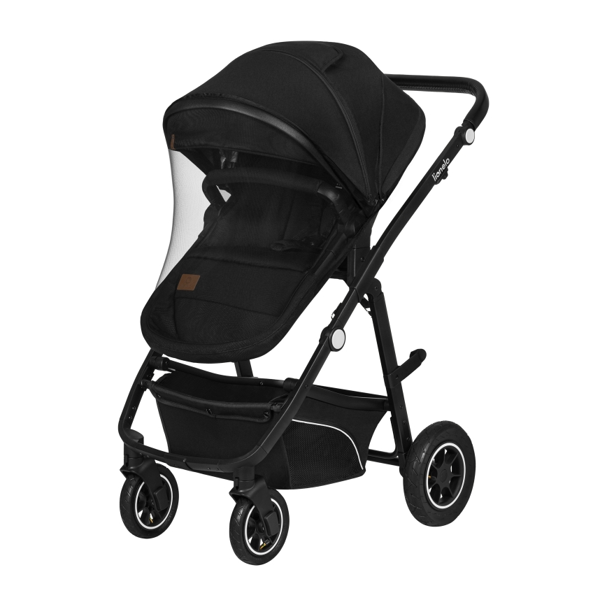 Lionelo - Kombineret klapvogn 3-i-1 BIANKA Sort Onyx