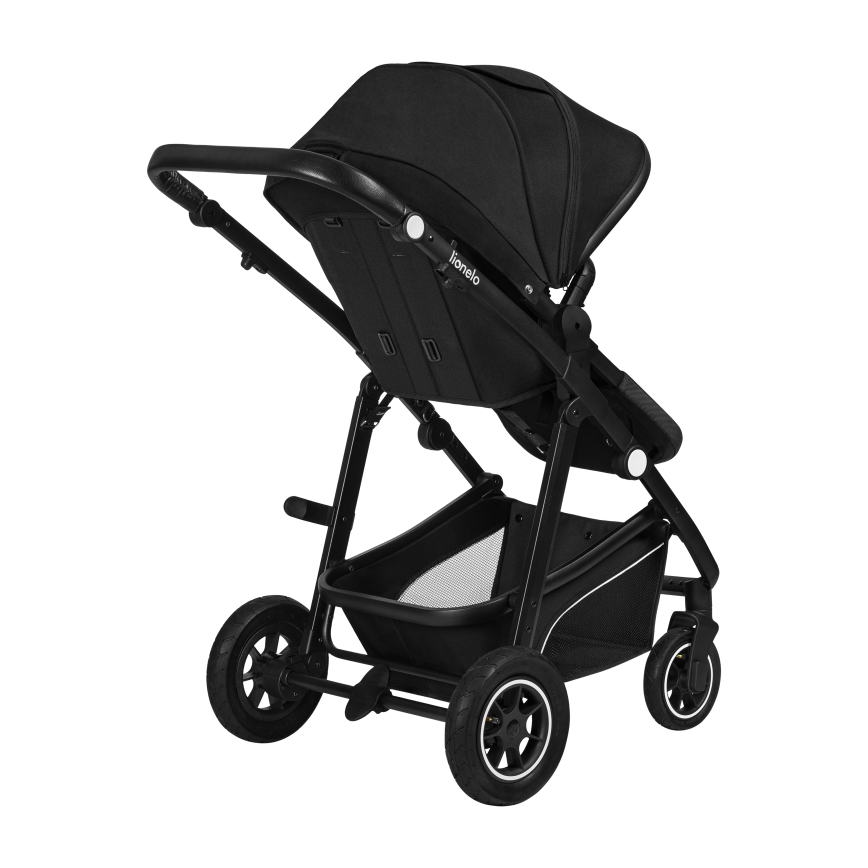 Lionelo - Kombineret klapvogn 3-i-1 BIANKA Sort Onyx