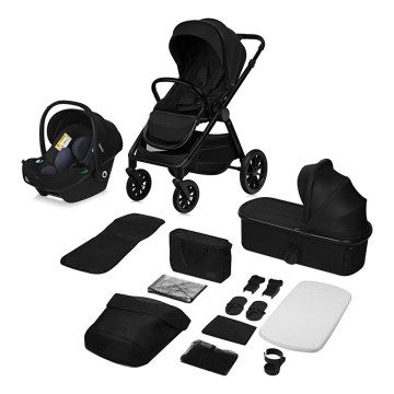 Lionelo - Kombineret klapvogn 3-i-1 LAYLA Black Onyx