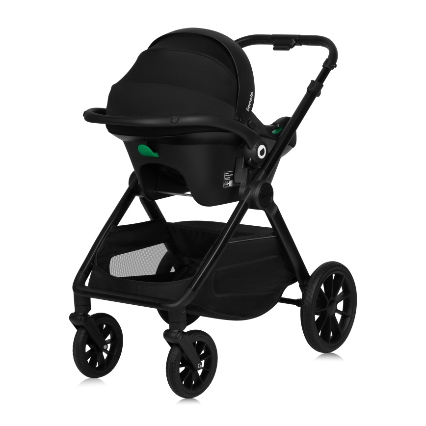 Lionelo - Kombineret klapvogn 3-i-1 LAYLA Black Onyx