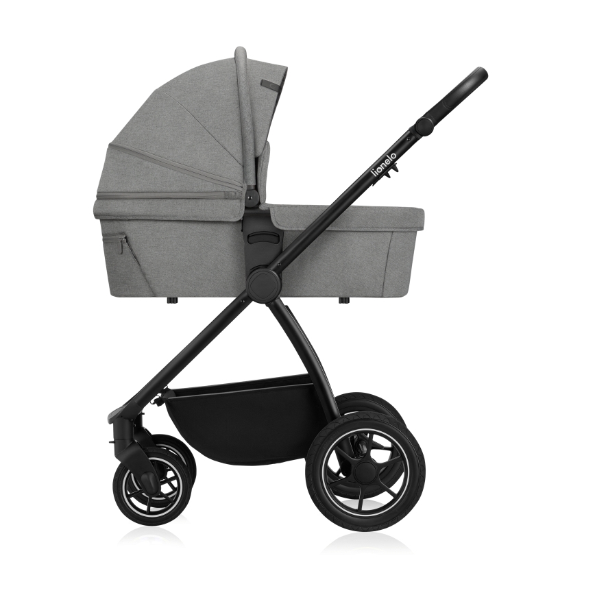 Lionelo - Kombineret klapvogn 3-i-1 MERIL Grey Stone