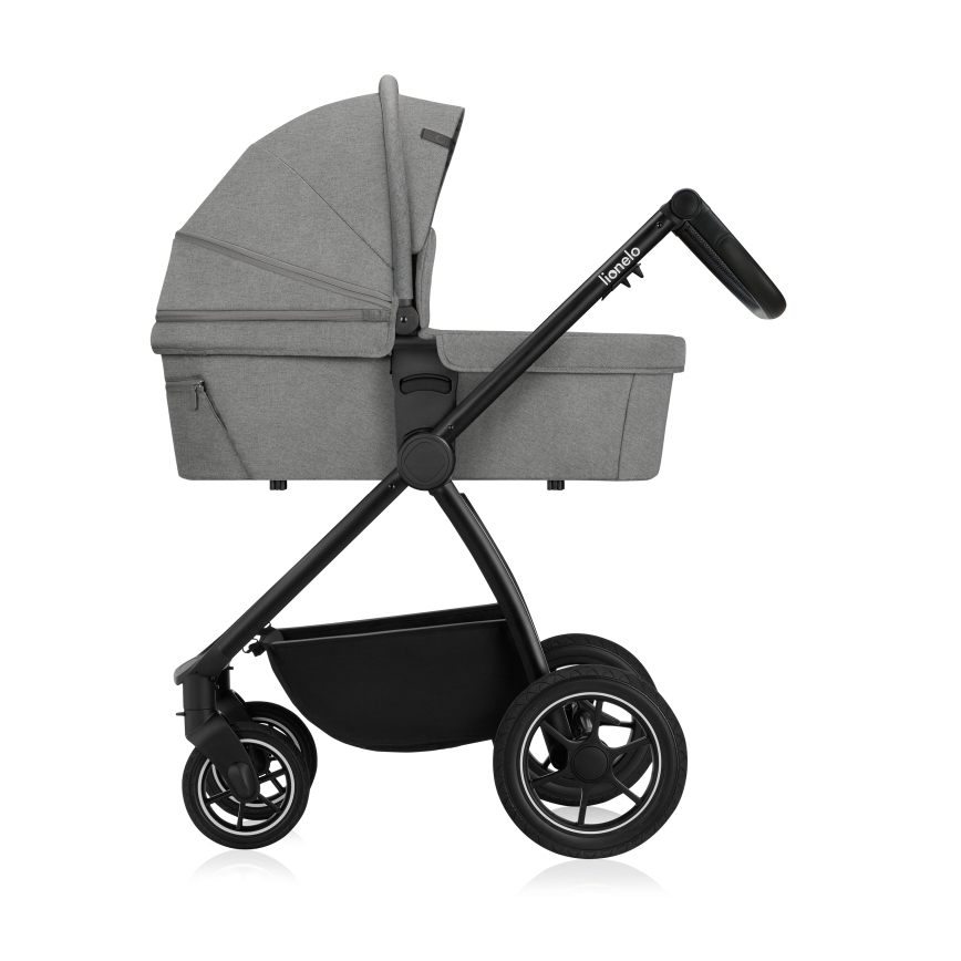 Lionelo - Kombineret klapvogn 3-i-1 MERIL Grey Stone