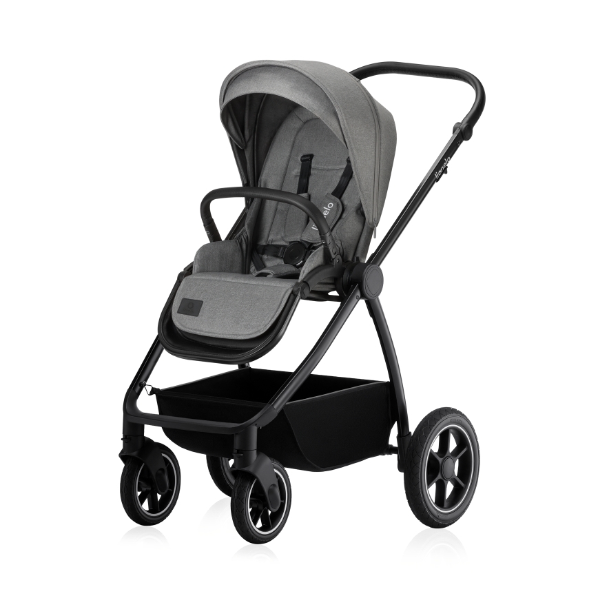 Lionelo - Kombineret klapvogn 3-i-1 MERIL Grey Stone