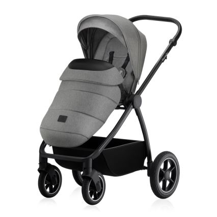Lionelo - Kombineret klapvogn 3-i-1 MERIL Grey Stone