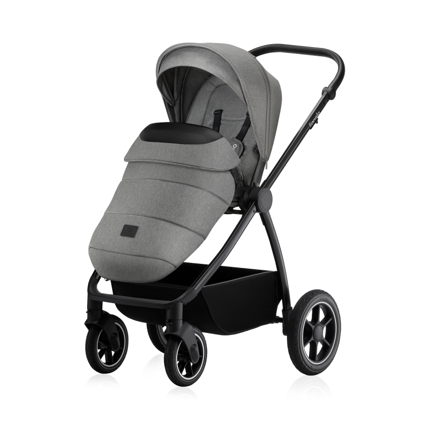 Lionelo - Kombineret klapvogn 3-i-1 MERIL Grey Stone