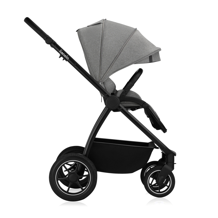 Lionelo - Kombineret klapvogn 3-i-1 MERIL Grey Stone