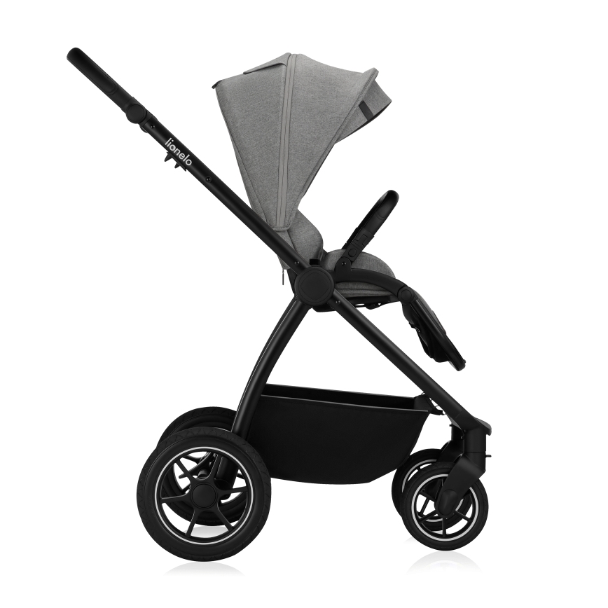 Lionelo - Kombineret klapvogn 3-i-1 MERIL Grey Stone
