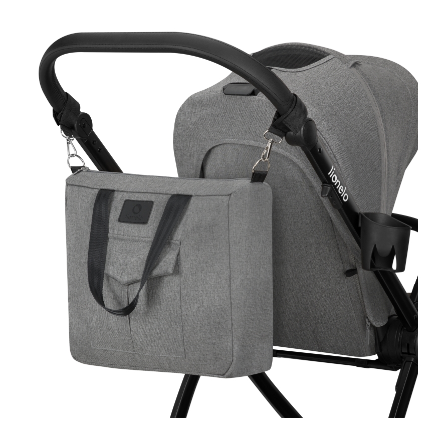 Lionelo - Kombineret klapvogn 3-i-1 MERIL Grey Stone