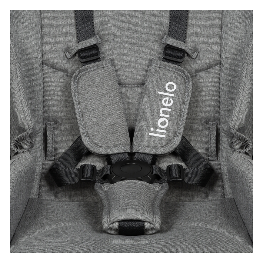 Lionelo - Kombineret klapvogn 3-i-1 MERIL Grey Stone