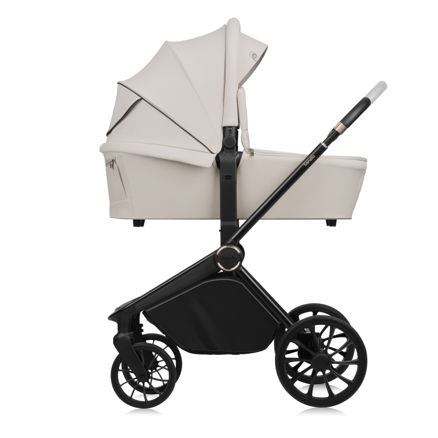 Lionelo - Kombineret klapvogn 3-i-1 MIKA PLUS Beige Sand