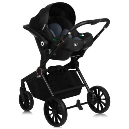 Lionelo - Kombineret klapvogn 3-i-1 MIKA PLUS Beige Sand