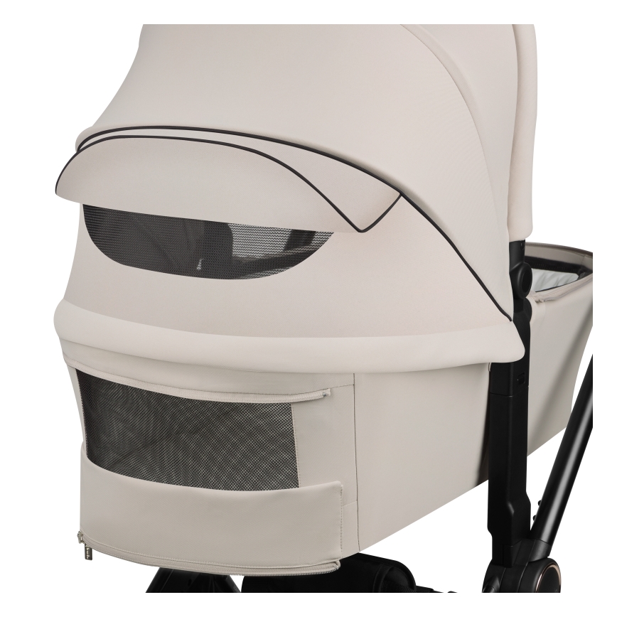 Lionelo - Kombineret klapvogn 3-i-1 MIKA PLUS Beige Sand
