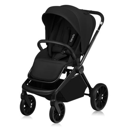 Lionelo - Kombineret klapvogn 3-i-1 MIKA PLUS Black Onyx