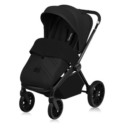 Lionelo - Kombineret klapvogn 3-i-1 MIKA PLUS Black Onyx