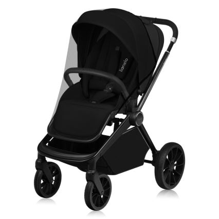 Lionelo - Kombineret klapvogn 3-i-1 MIKA PLUS Black Onyx