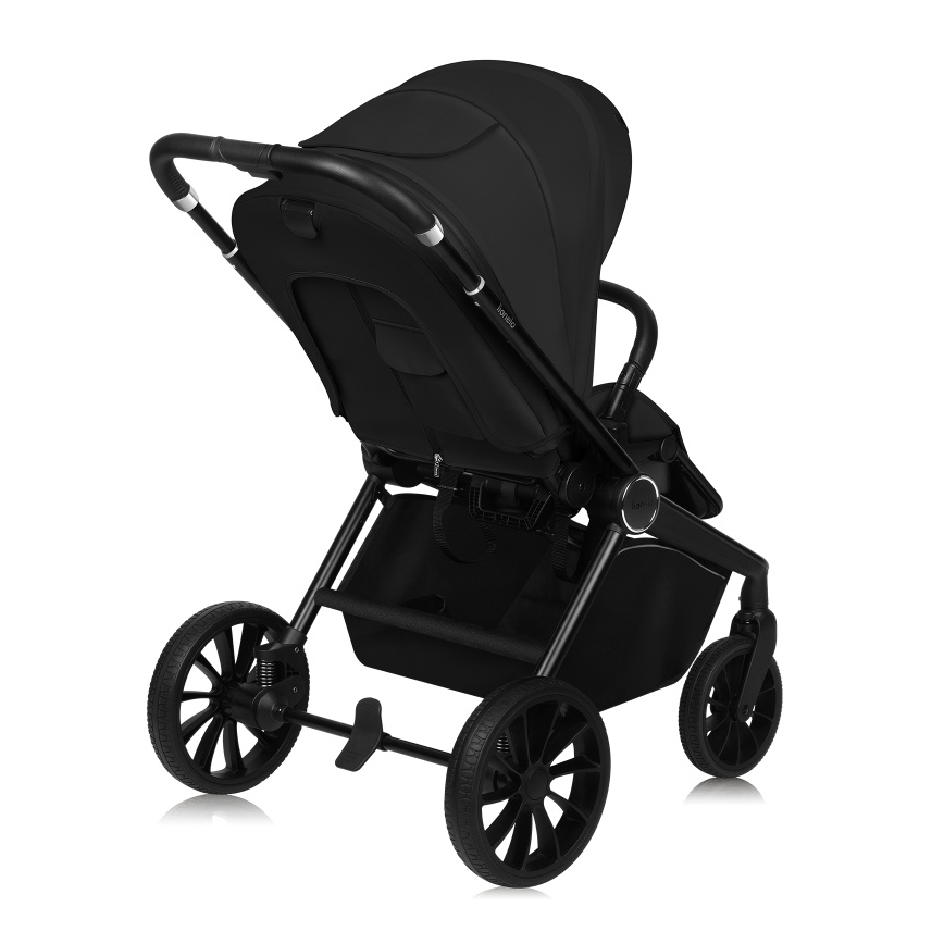 Lionelo - Kombineret klapvogn 3-i-1 MIKA PLUS Black Onyx
