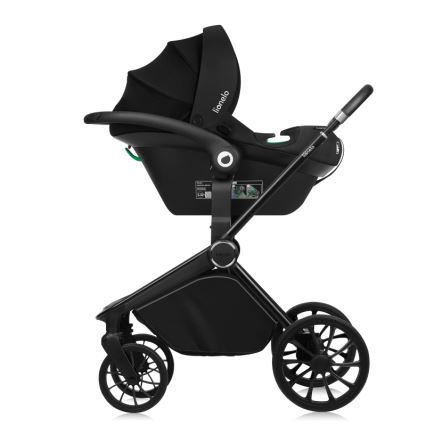 Lionelo - Kombineret klapvogn 3-i-1 MIKA PLUS Black Onyx