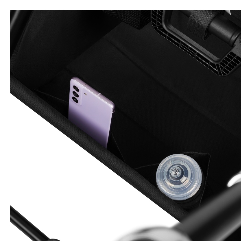 Lionelo - Kombineret klapvogn 3-i-1 MIKA PLUS Black Onyx