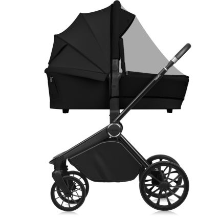 Lionelo - Kombineret klapvogn 3-i-1 MIKA PLUS Black Onyx