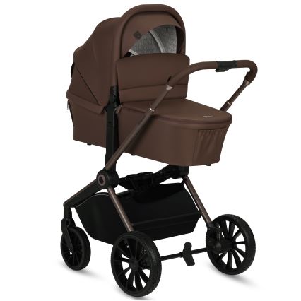 Lionelo - Kombineret klapvogn 3-i-1 MIKA PLUS Mocha Mousse