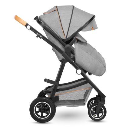 Lionelo - Kombivogn 2-i-1 AMBER Grey Stone