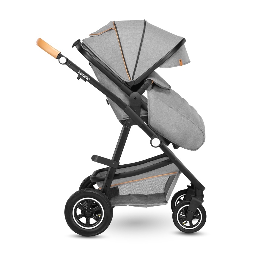 Lionelo - Kombivogn 2-i-1 AMBER Grey Stone