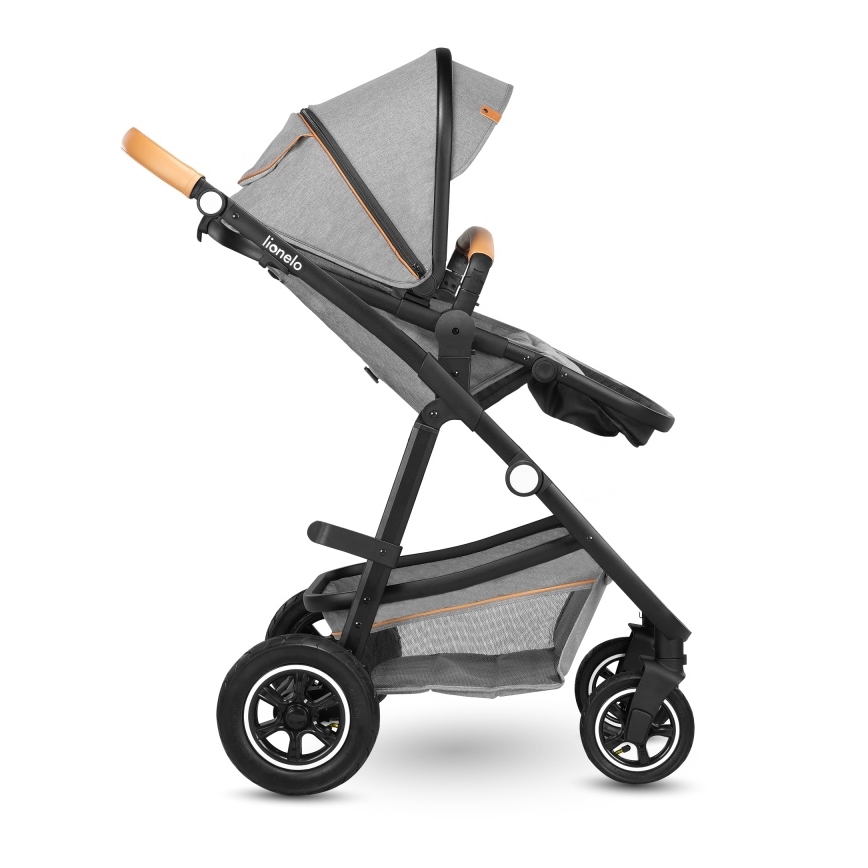 Lionelo - Kombivogn 2-i-1 AMBER Grey Stone