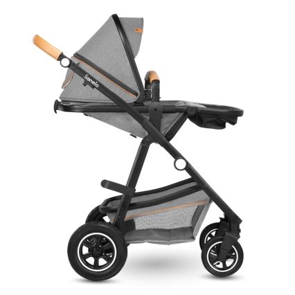 Lionelo - Kombivogn 2-i-1 AMBER Grey Stone