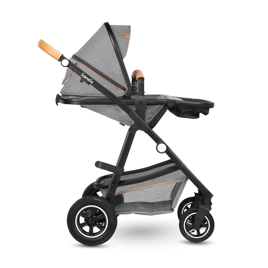 Lionelo - Kombivogn 2-i-1 AMBER Grey Stone