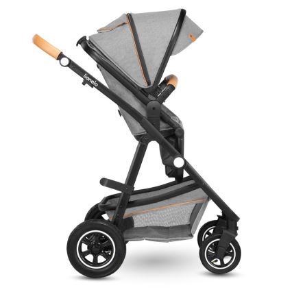 Lionelo - Kombivogn 2-i-1 AMBER Grey Stone