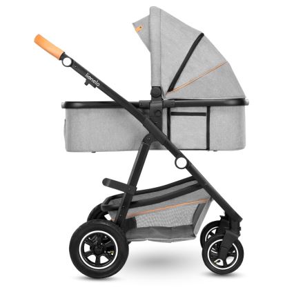 Lionelo - Kombivogn 2-i-1 AMBER Grey Stone