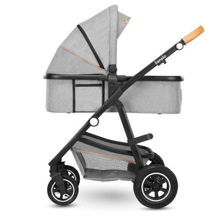 Lionelo - Kombivogn 2-i-1 AMBER Grey Stone