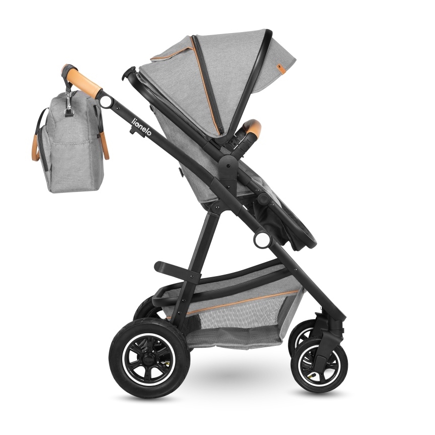 Lionelo - Kombivogn 2-i-1 AMBER Grey Stone