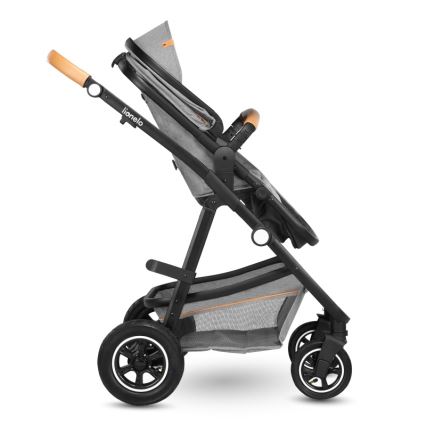 Lionelo - Kombivogn 2-i-1 AMBER Grey Stone