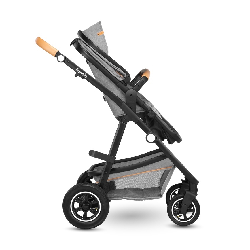 Lionelo - Kombivogn 2-i-1 AMBER Grey Stone