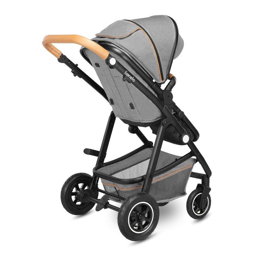 Lionelo - Kombivogn 2-i-1 AMBER Grey Stone