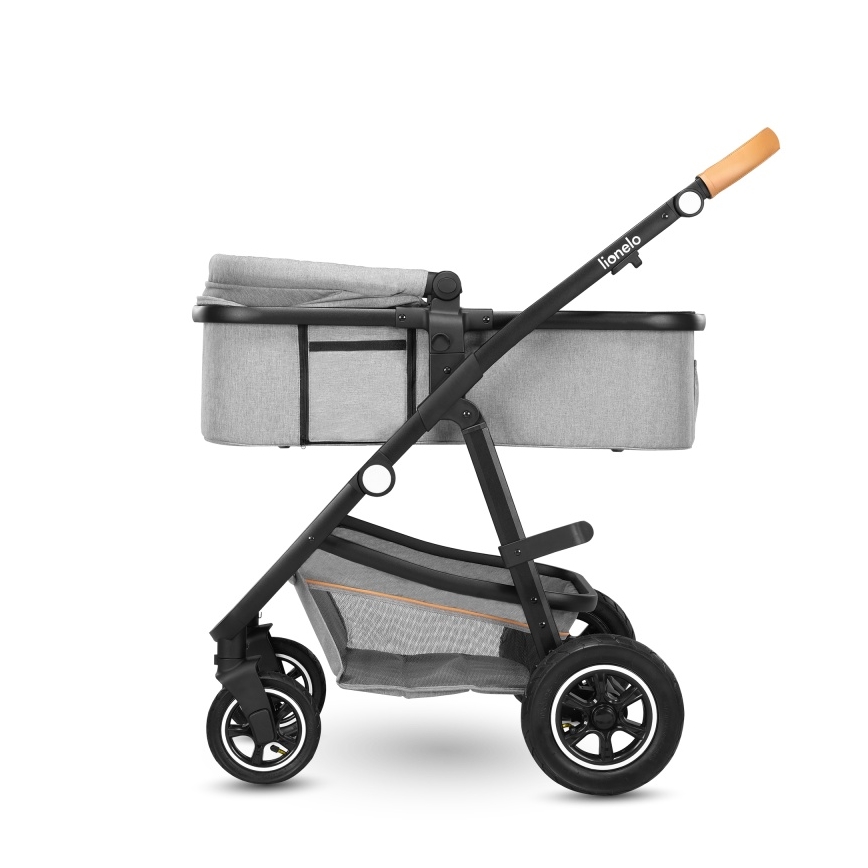 Lionelo - Kombivogn 2-i-1 AMBER Grey Stone