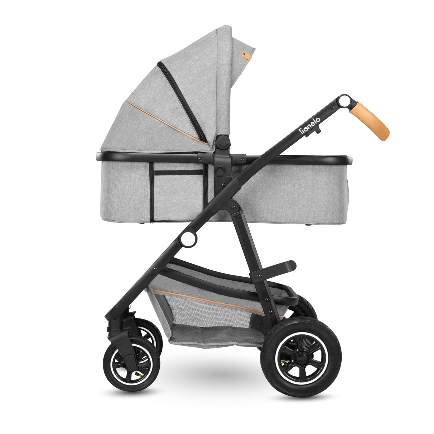 Lionelo - Kombivogn 2-i-1 AMBER Grey Stone
