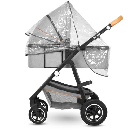 Lionelo - Kombivogn 2-i-1 AMBER Grey Stone