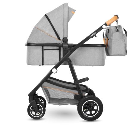 Lionelo - Kombivogn 2-i-1 AMBER Grey Stone
