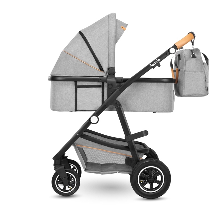 Lionelo - Kombivogn 2-i-1 AMBER Grey Stone