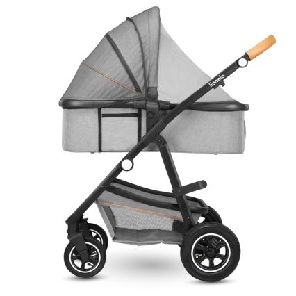 Lionelo - Kombivogn 2-i-1 AMBER Grey Stone