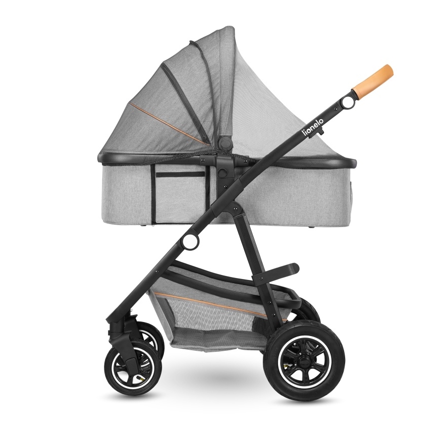 Lionelo - Kombivogn 2-i-1 AMBER Grey Stone