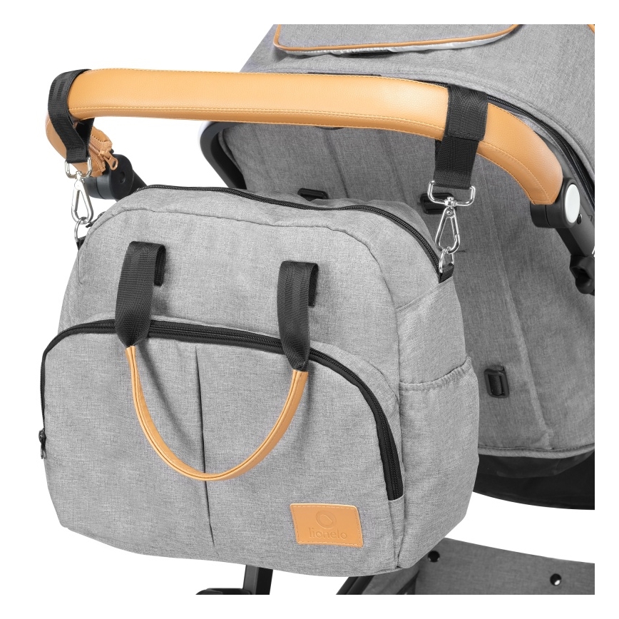 Lionelo - Kombivogn 2-i-1 AMBER Grey Stone