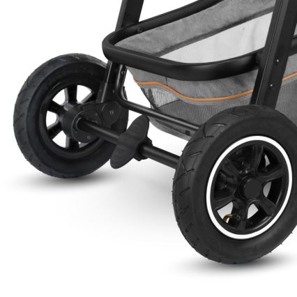 Lionelo - Kombivogn 2-i-1 AMBER Grey Stone