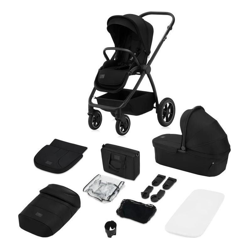 Lionelo - Kombivogn 2-i-1 MERIL Black Onyx