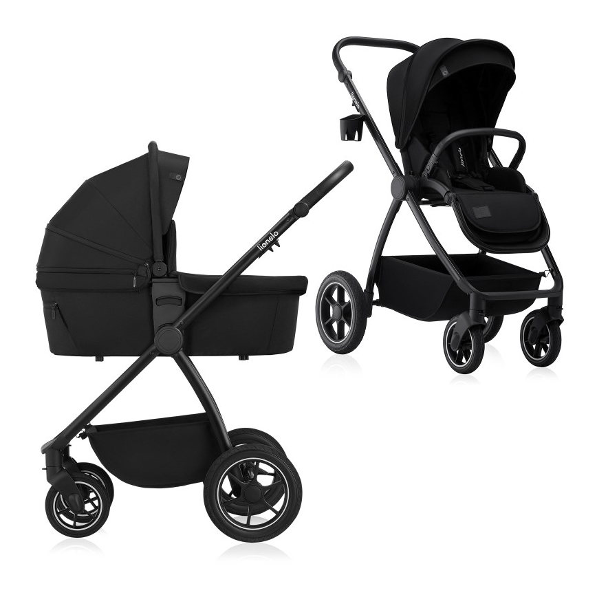 Lionelo - Kombivogn 2-i-1 MERIL Black Onyx